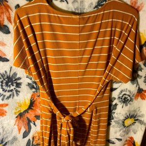 This is a yellowish/orange striped shirt